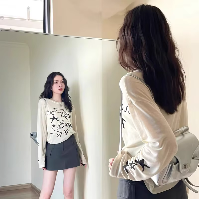 T-shirts à manches longues pour femmes, hauts en dentelle, coupe cintrée, confortable, respirant, ex