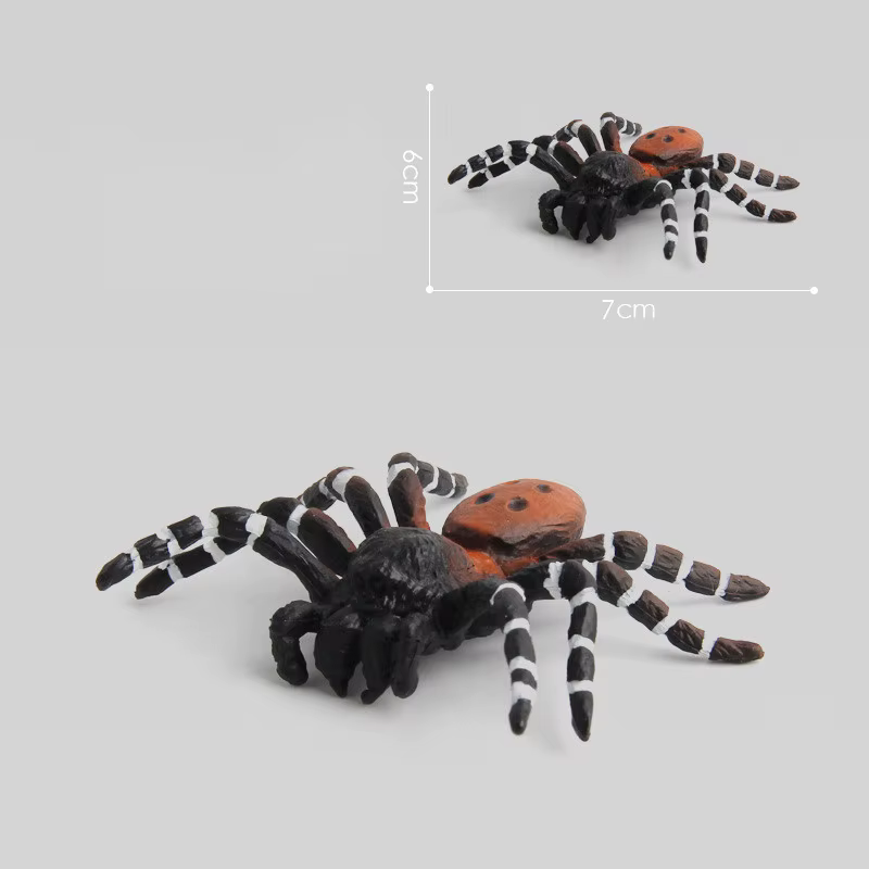Simulation modèle Animal 10cm grande fausse araignée tarantule araignée noire amusant Halloween blag