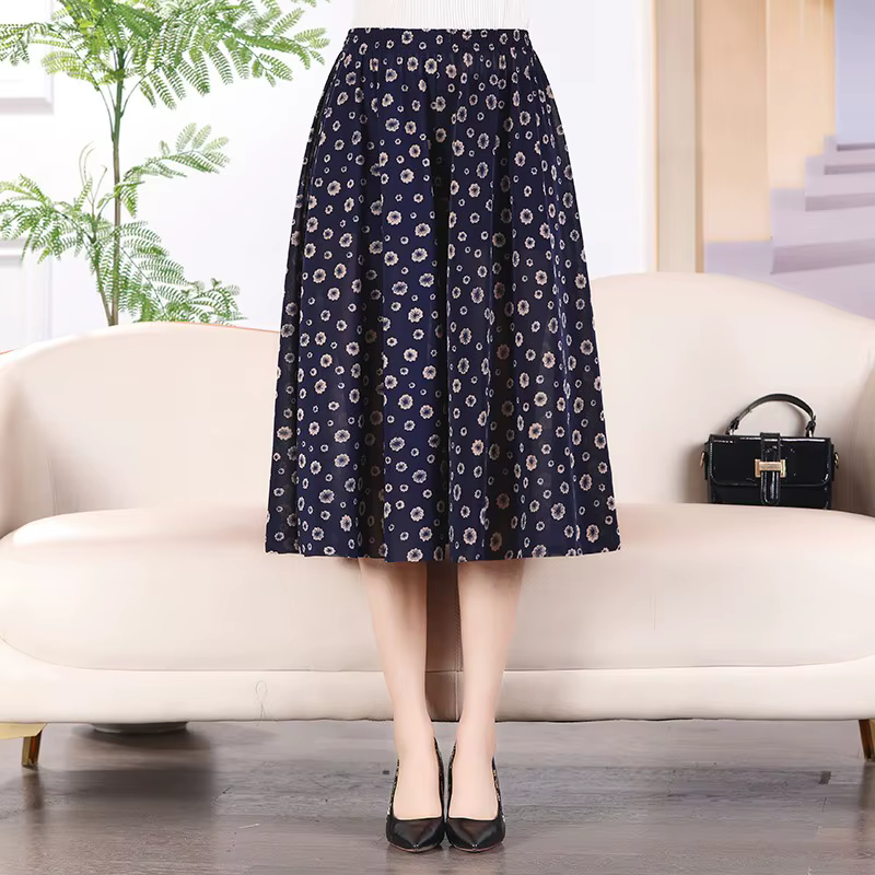 Jupe pantalon longue pour femme, grande taille, à la mode, imprimé floral, courte, classique, maison
