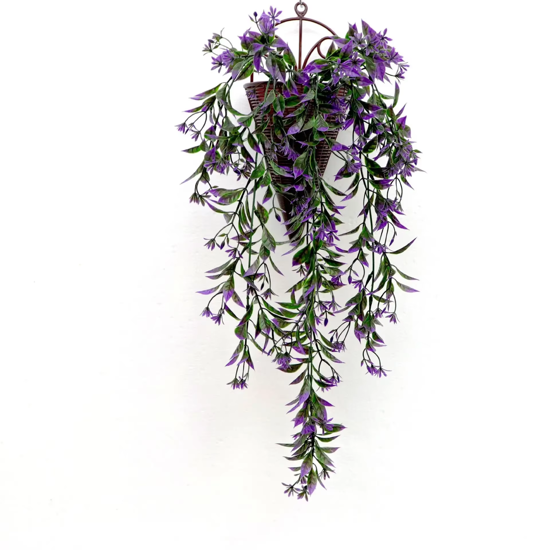 Vigne murale suspendue en fleurs d'oranger artificielles, fausse plante réaliste pour la décoration