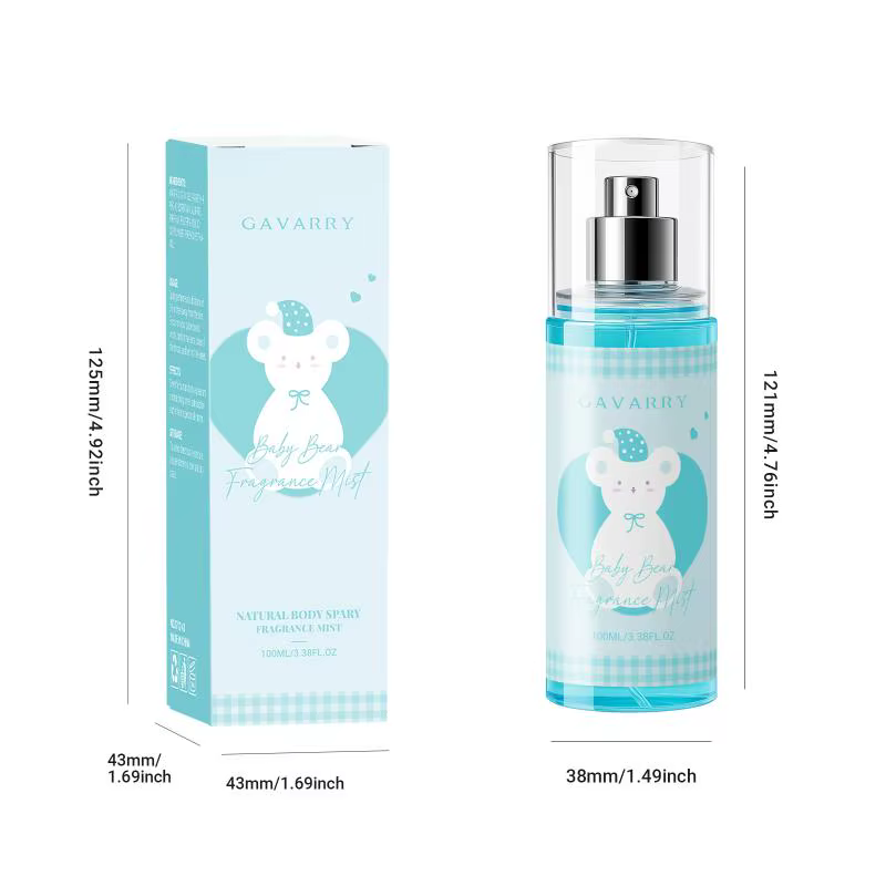 Brume corporelle parfumée florale et fruitée, spray longue durée 100 ml, sans alcool, parfum adapté