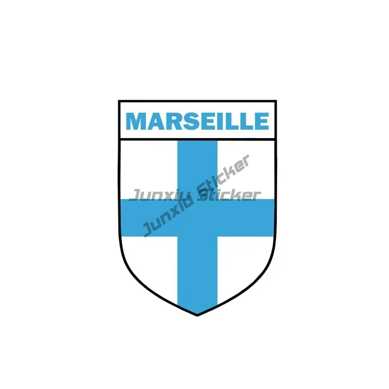 Autocollants de voiture en Marseille de ville française, adaptés aux réfrigérateurs, valises, ordina