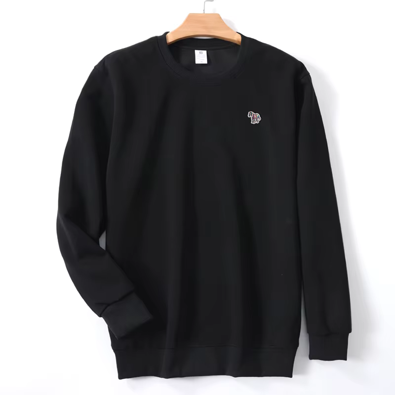 2025 nouveau 100% pur coton printemps automne marque haut de gamme hommes/femmes à manches longues c