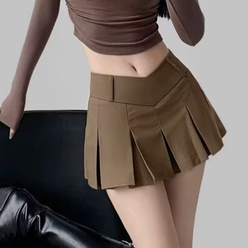 Jupe plissée femme été nouvelle version coréenne taille haute sexy jupe courte étudiant résistant au