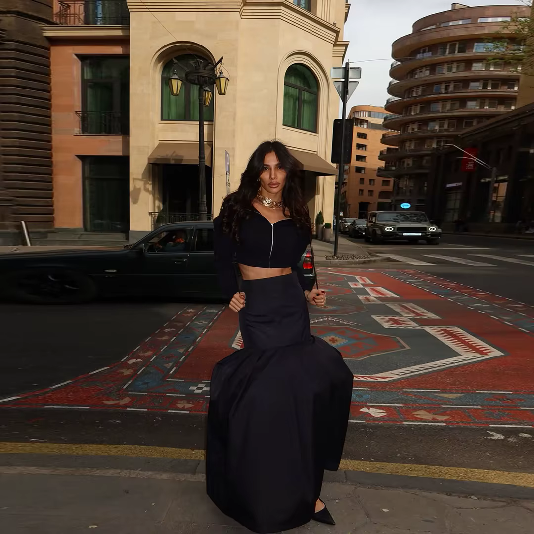 Jupe sirène noire en satin pour femme, taille haute, longueur au sol, jupe trompette, jupe maxi ampl