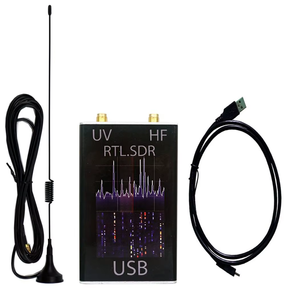 Récepteur radio RTL-SDR RTL2832U+R820T2 100KHz-1.7GHz pleine bande UV, tuner USB RTL-SDR, vente en g