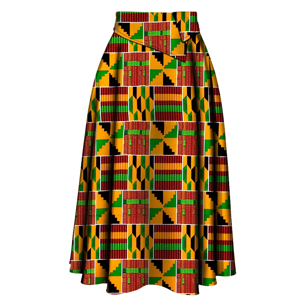Jupe longue africaine pour femmes, nouvelle collection, tissu imprimé Ankara, taille haute, vêtement