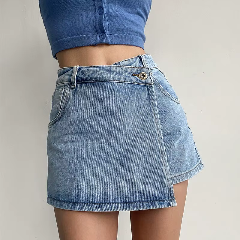 Jupe en jean, nouveau Design fin, taille haute, pantalon, polyvalente, à la mode, été, 2026