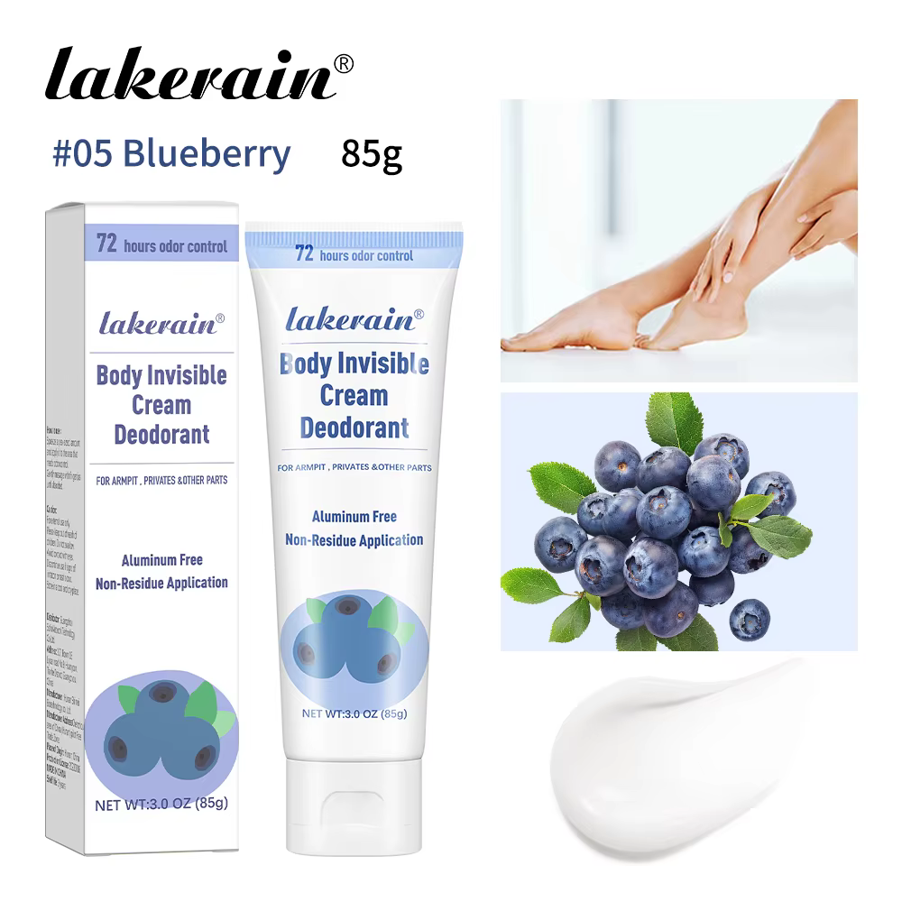 Déodorant Crème Invisible Corps 72h Anti-Odeur Longue Durée Formule Douce pour la Peau Texture Crème