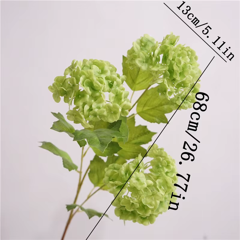 Fleurs d'hortensia artificielles au toucher réel, bouquet de fleurs pour la maison, décoration de ma