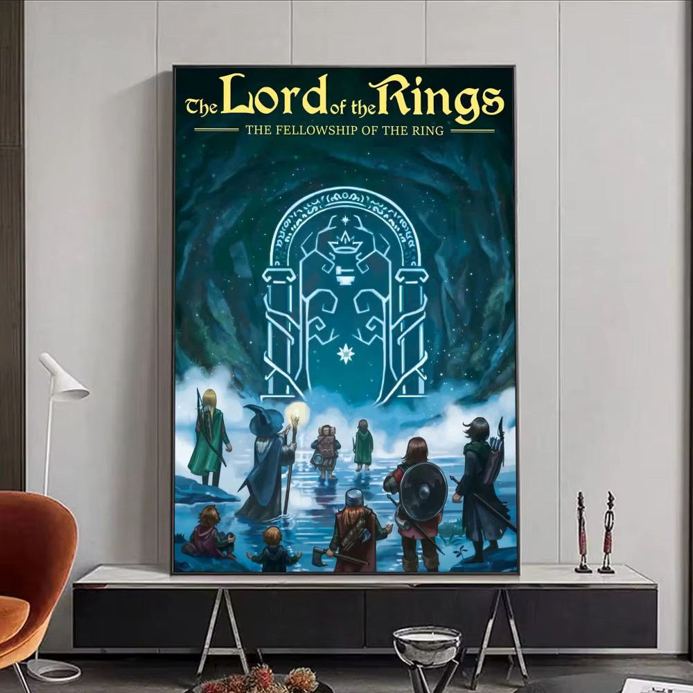 Affiche du film le seigneur des anneaux HD, auto-adhésive, étanche, Art mural, idéal pour la maison,