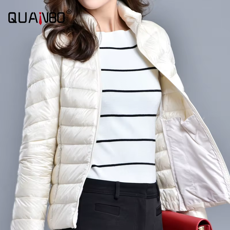 Doudoune Pliable Ultra Légère pour Femme, Doudoune Courte, Chaude, Coréenne, Slim Fit, 5XL, Combinai