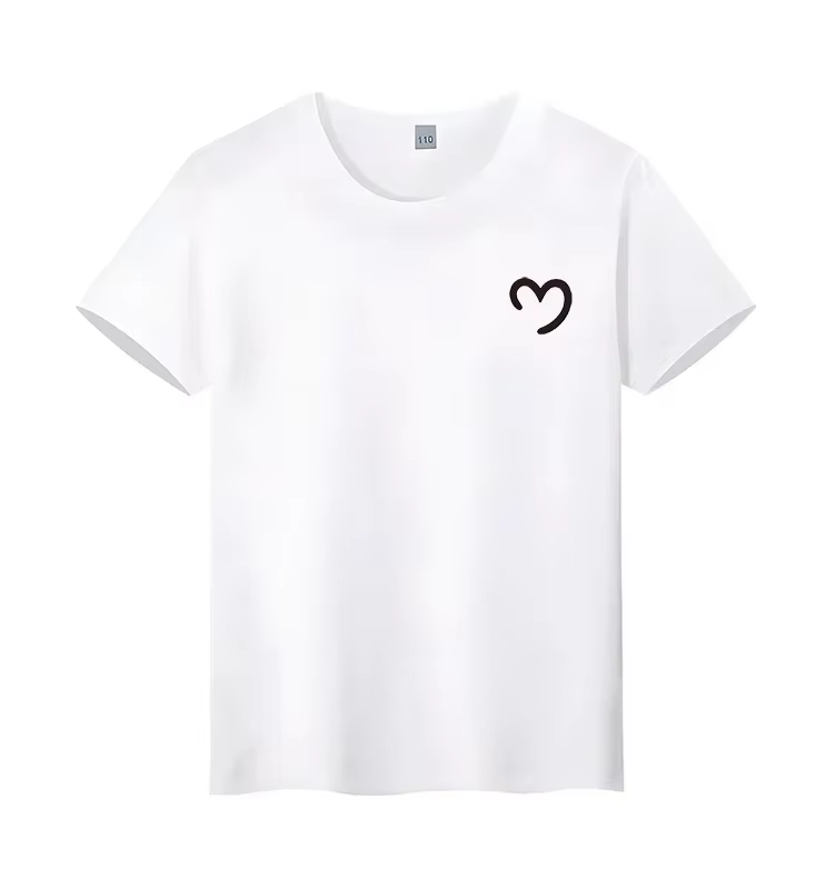 T-shirt imprimé coccinelle mignon pour adolescents, haut décontracté à col rond pour enfants, t-shir