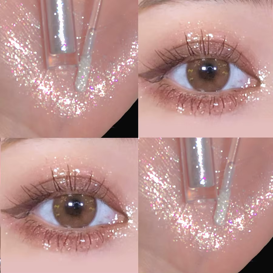 Fard à paupières liquide à haut Pigment, imperméable, durable, pas facile à décolorer, paillettes pe