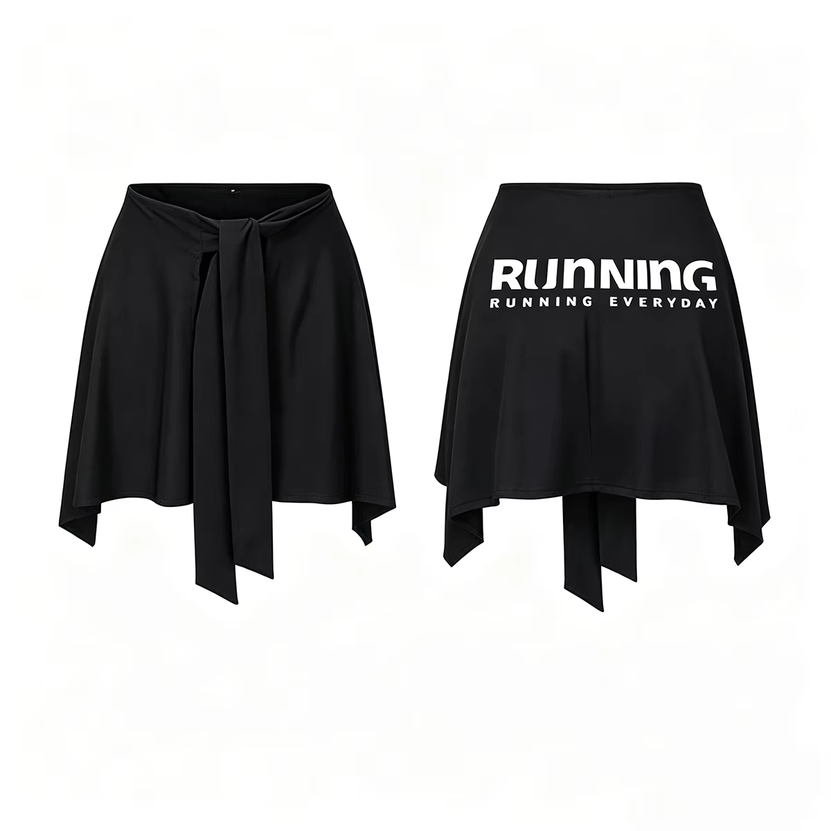 Jupe de yoga pour femme, antidérapante, pour la gym et le fitness, avec design à lacets allongé, res