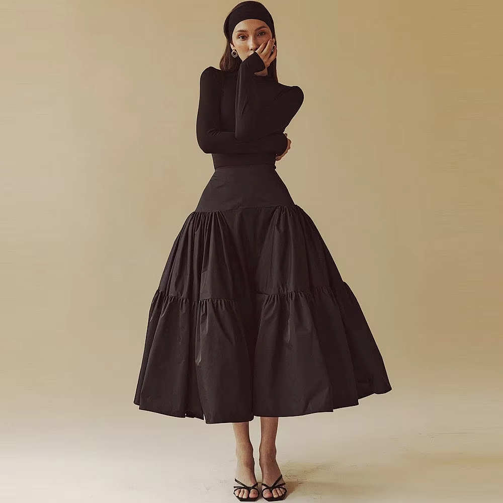 Jupe de soirée élégante, jupe longue pour femme, tenue de soirée formelle, jupe pour séance photo, l