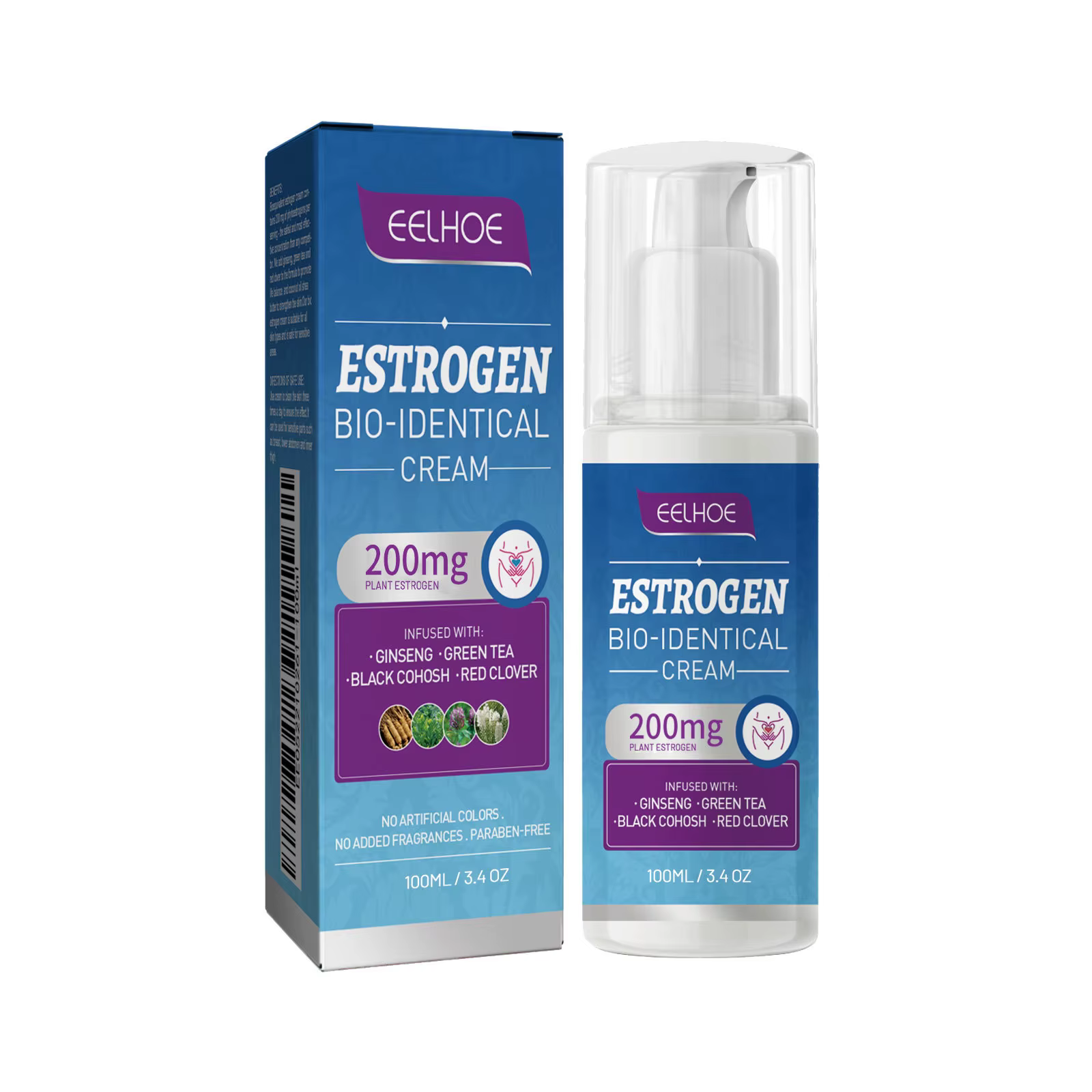 EELHOE crème de progesterone pour ménopause femme âgée d'âge moyen progérones femmes équilibre hormo