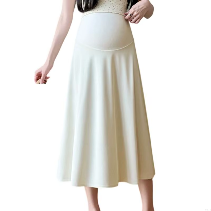 Jupe grossesse en Polyester rafraîchissant, robe maternité élégante conçue pour les déplacements pro