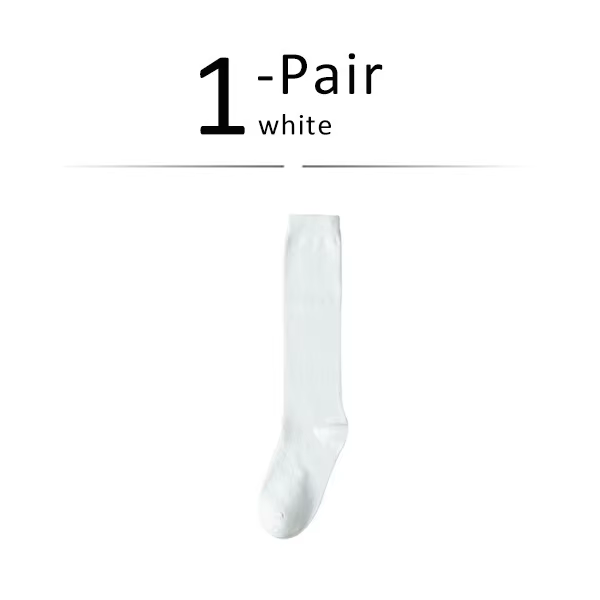 Chaussettes longues pour femmes, bas en coton biologique, couleur unie, chaudes, hautes jusqu'à la c