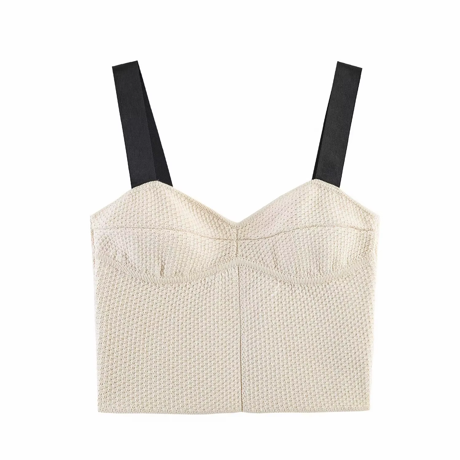 Ensemble jupe ballon en tricot pour femme, haut en tricot à bretelles et jupe à taille élastique à o