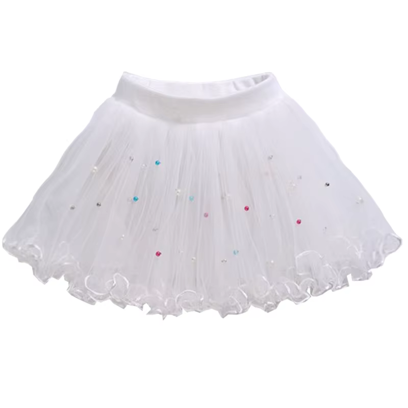 Bébé filles Tutu jupe moelleuse enfant en bas âge princesse Ballet danse Tulle maille jupe enfants g