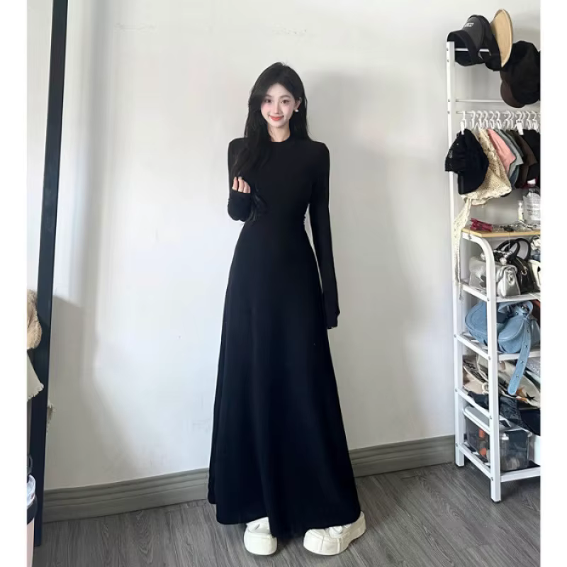 Robe à manches longues pour femmes, début d'automne, nouveau Style français élégant, tempérament, ta