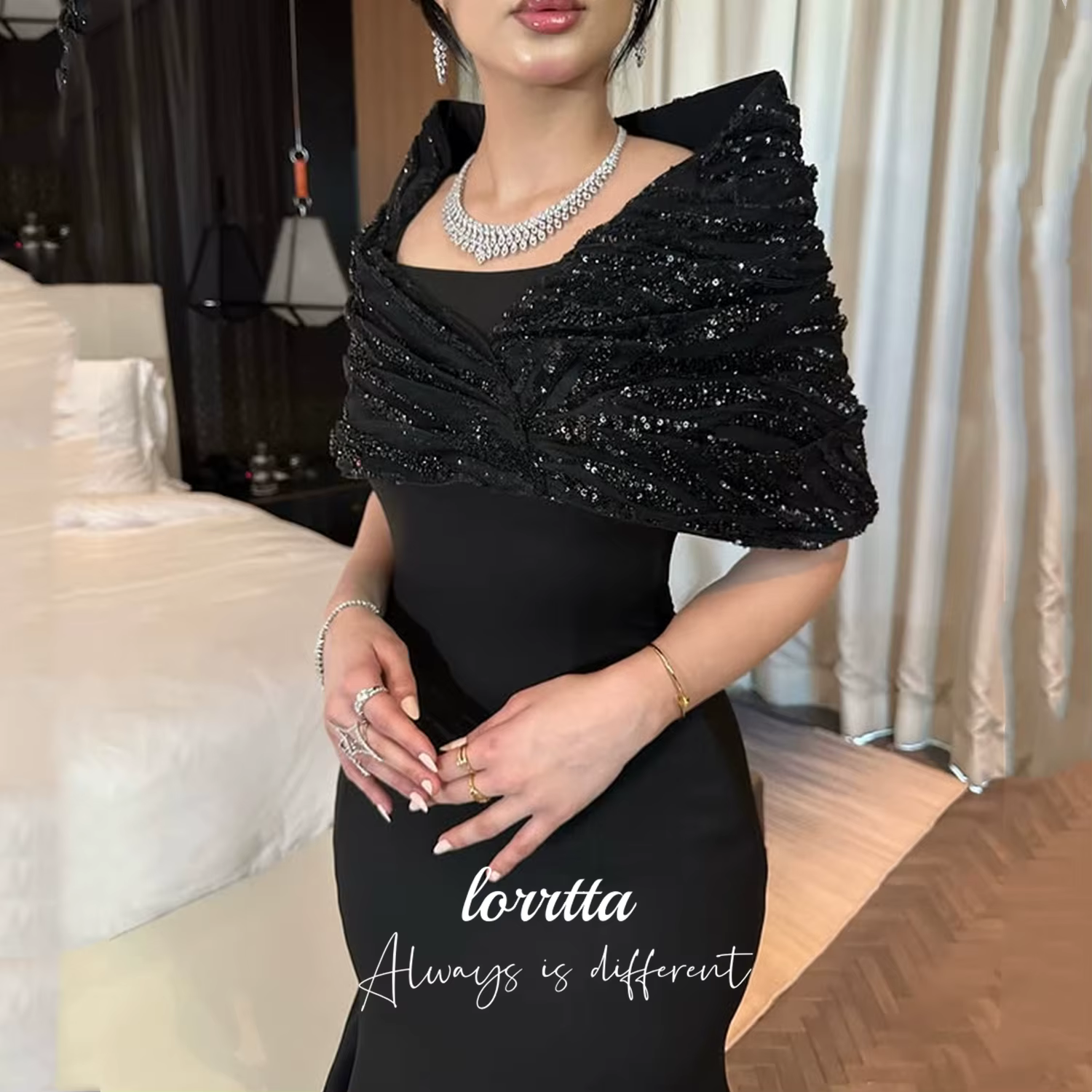 Robe de Soirée Personnalisée Lorrtta 2025 – Robe de Fête de Luxe Élégante pour Femme, Idéale pour In