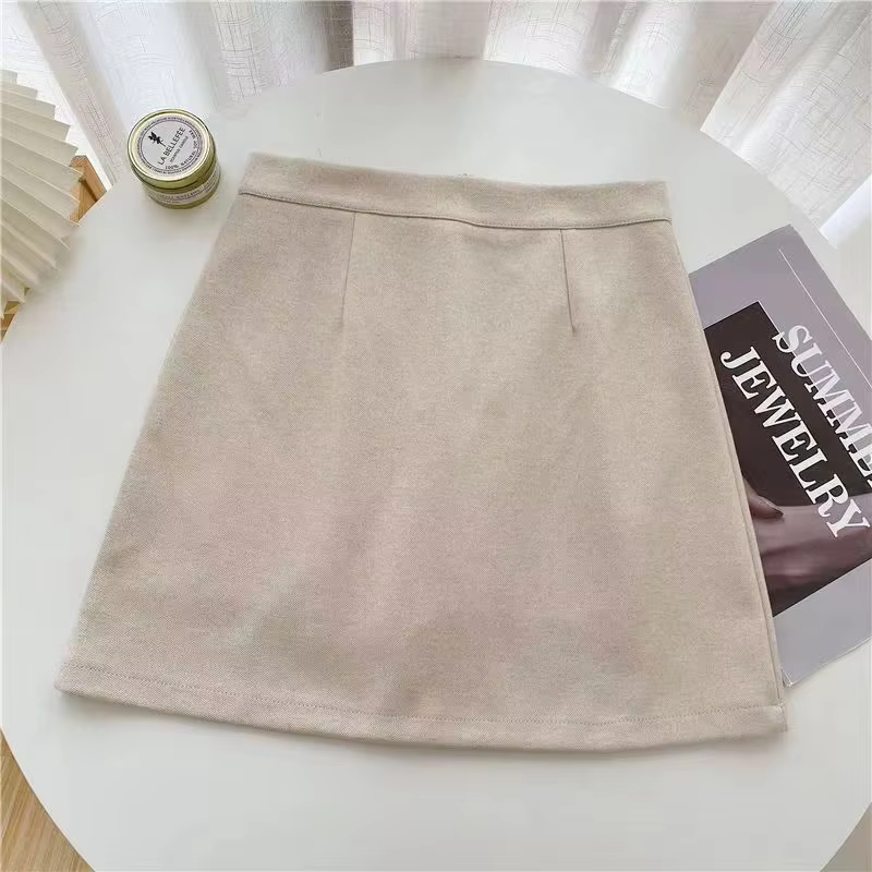 Mini-jupes A-line pour femmes, vêtements au-dessus du genou, style de rue preppy basique, prédominan