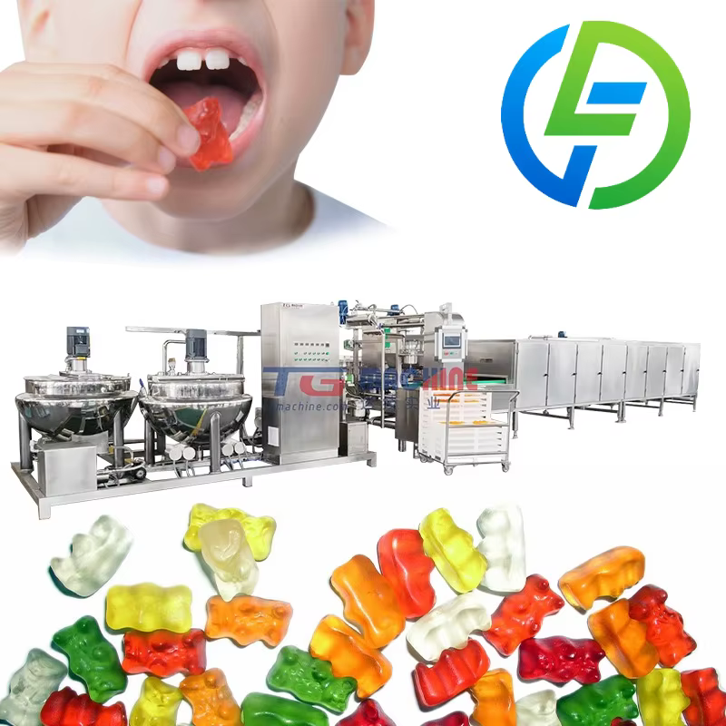 Distributeur de bonbons Gummy Bear, longue durée de vie, ligne de Production de bonbons, opération S