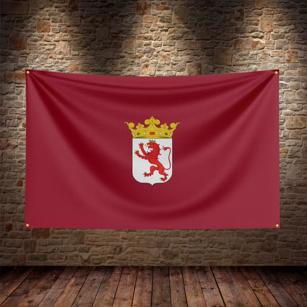 Drapeau espagnol de León, Espagne, pour la décoration