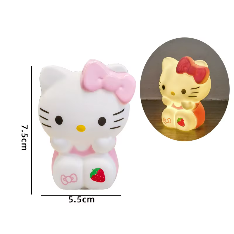 Veilleuse Hello Kitty, Lampe de Chevet Dessin Animé, Lumière de Lecture pour la Nuit, Décoration de