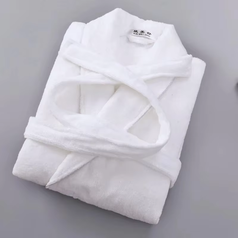 Peignoir éponge 100% coton pour hommes et femmes, vêtements de nuit longs, robe de demoiselle d'honn