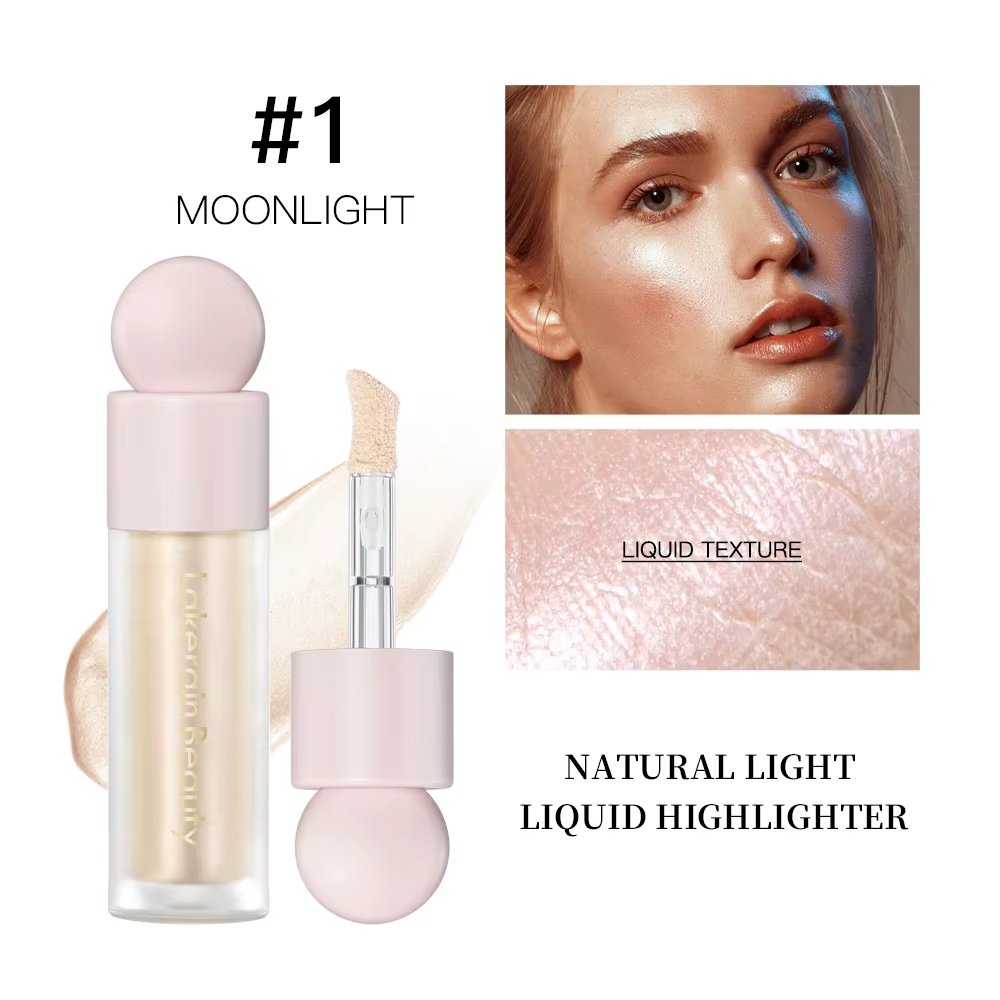 Enlumineur liquide, finition ultra brillante, illuminateur de maquillage pour le visage et le corps,
