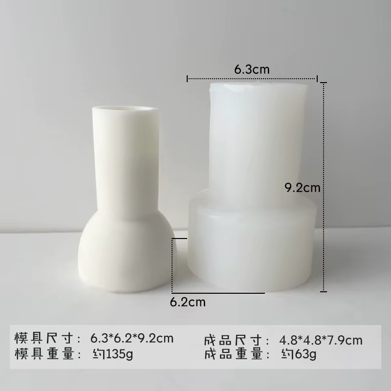 Moule de bougie en Silicone à longue tige torsadée, bricolage, aromathérapie, bâton Long, bande en s