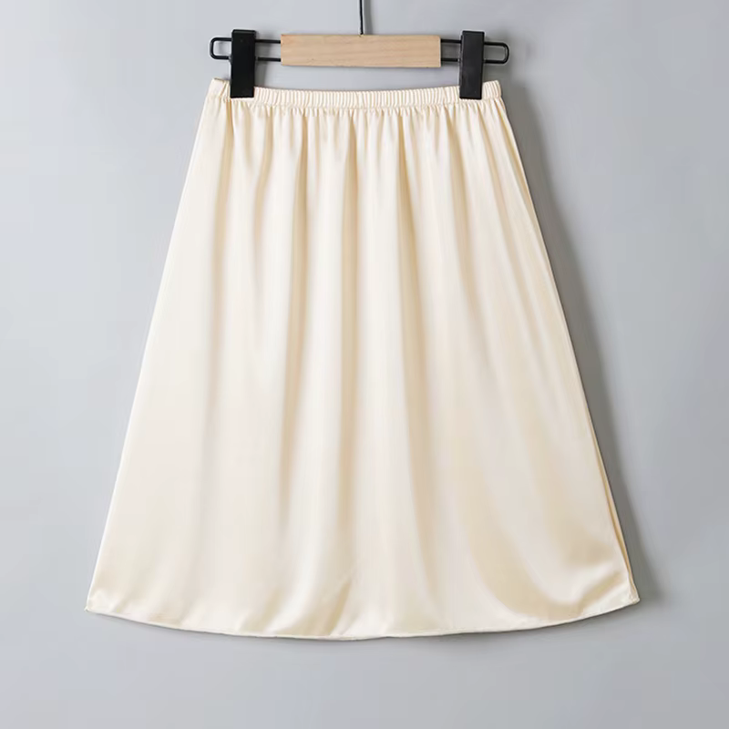 Jupon d'été fin pour femmes, sous-jupe, jupon intérieur, jupe à fond, sous-robe, jupe longue, jupe d