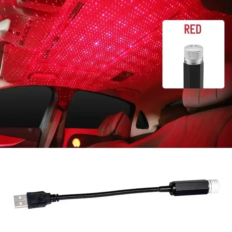 LED ciel étoilé lampe voiture Laser étoile toit lumière 5V USB alimenté galaxie étoile atmosphère lu