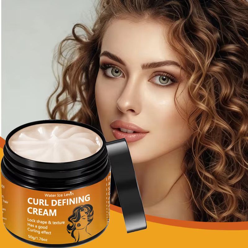 Crème Définissante pour Boucles Water Ice Levin, Effet Longue Durée, Contrôle des Cheveux, Hydratati