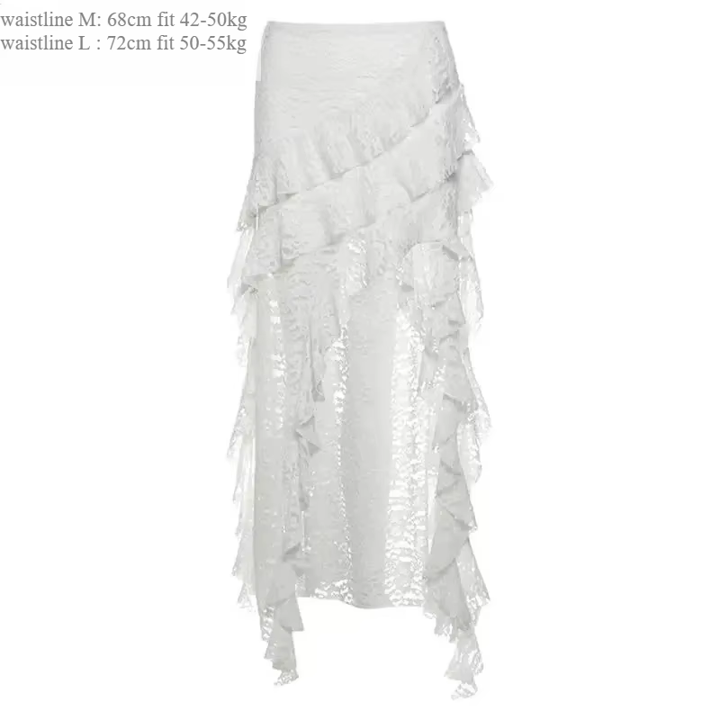 Jupe gothique années 2000, vêtements d'été pour femmes, Gyaru Kpop, Streetwear, dentelle, taille hau