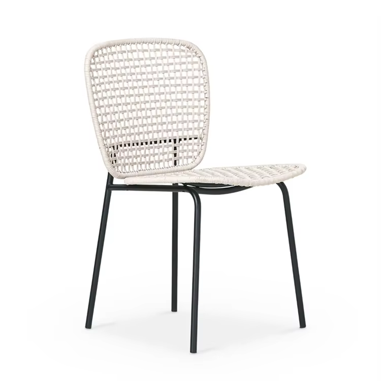 Chaises de bistro françaises en rotin, chaise d'extérieur, meubles en osier et rotin