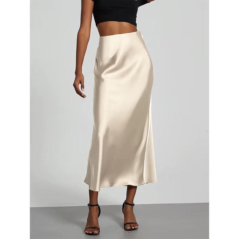 Jupe sirène unie, nouvelle collection 2026, élégante pour femme
