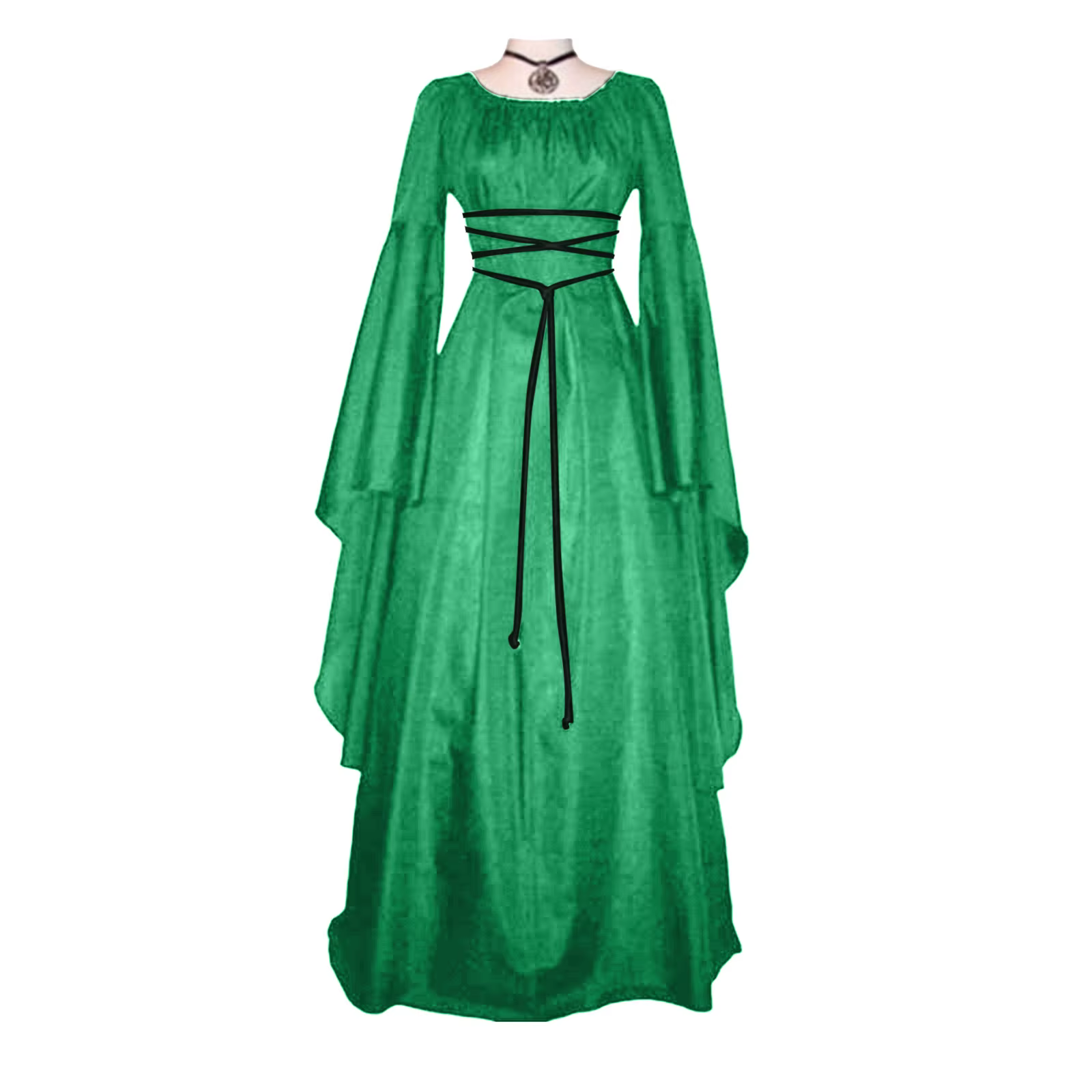 Robes pour femmes 2024 élégant grande taille médiéval rétro gothique robe robe à manches longues à l