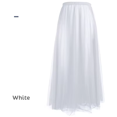 Jupe de ballet noire pour adultes, jupe longue en gaze douce, taille élastique transparente, pour da