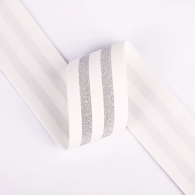 Bandes élastiques à rayures de 1/3/5 mètres, bande élastique épaisse en tricot à haute élasticité po