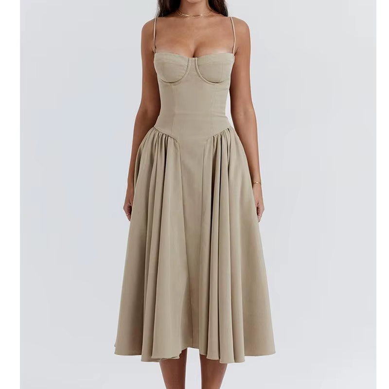 Été Sexy femmes robe bohême longues robes de luxe élégant col en v sans manches Slip fleur plage rob