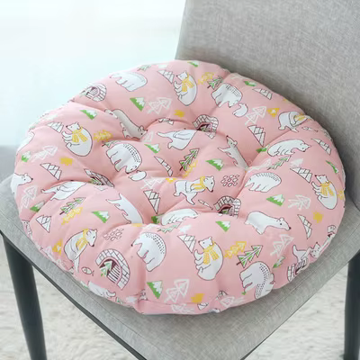 Coussin de chaise épais, coussin de siège d'ordinateur et de bureau, tapis de banc d'étudiant en lin