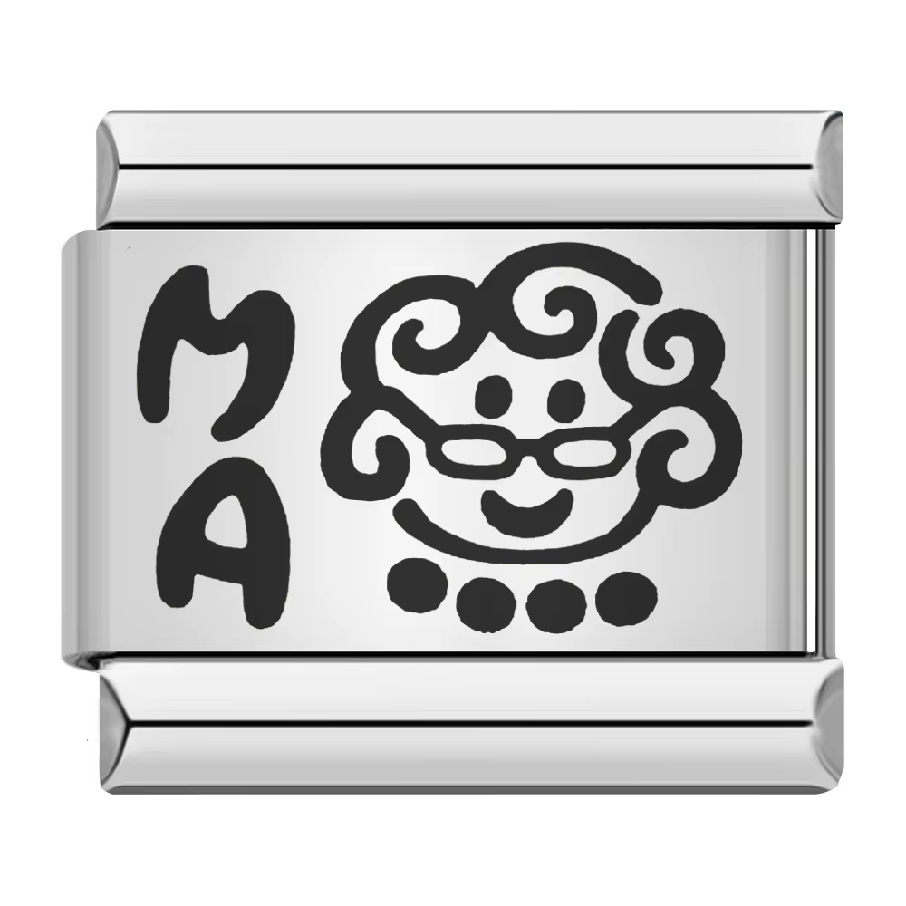 URING New Love Best Friend Niece empreintes vous-moi liens de charme italien adaptés 9mm Bracelet en