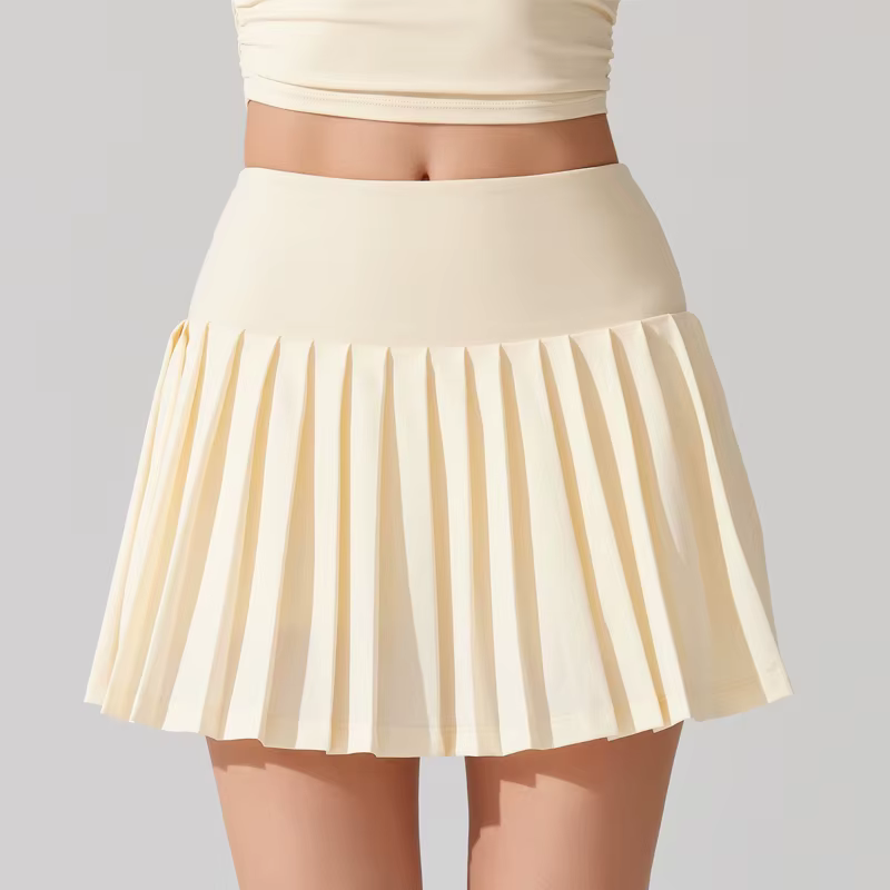 ALINOCalculator-Jupe de tennis plissée pour femme avec poche, short de golf athlétique, taille haute