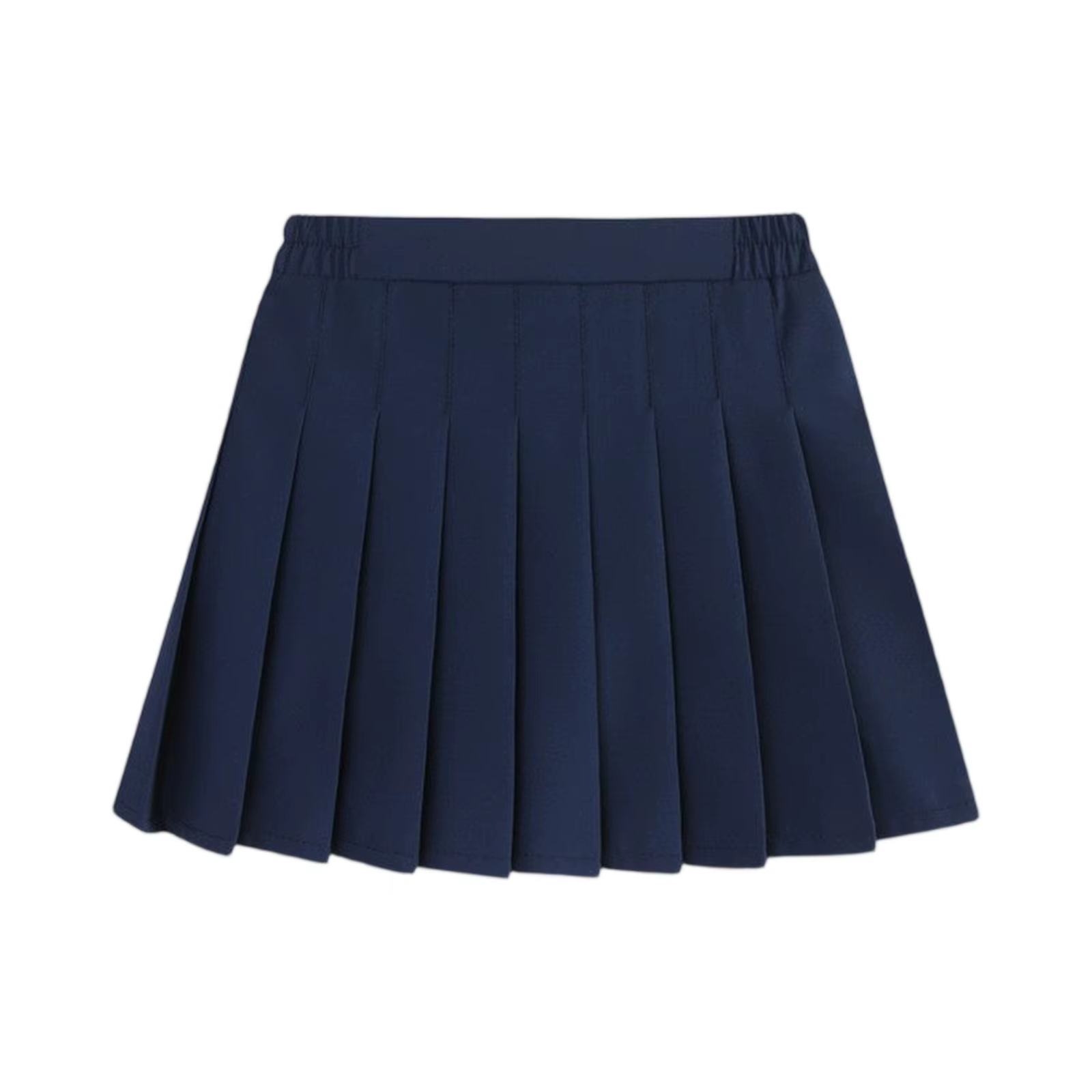Filles jupes d'été enfants mode couleur unie plissée taille haute a-ligne jupes quotidien décontract