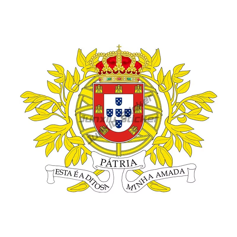 Autocollant créatif en PVC avec drapeau du Portugal, emblème national, pour décorer voiture, camionn