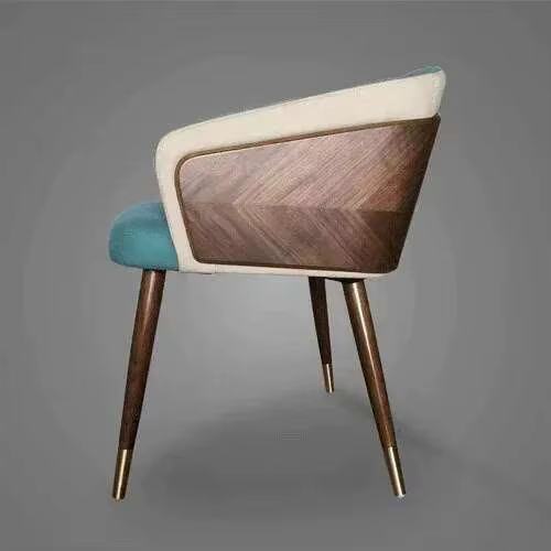 Chaises de salle à manger modernes de luxe, fauteuil à dossier en bois, chaise de salon minimaliste,